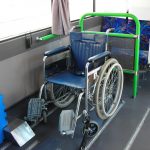 熊本市障がい者福祉センター希望荘：福祉バス 椅子固定